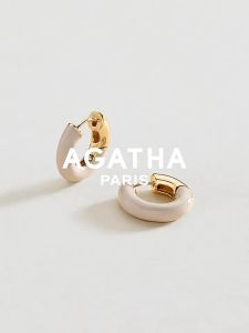 AGATHA | French Luxury Leo Colorful Round Small Earrings