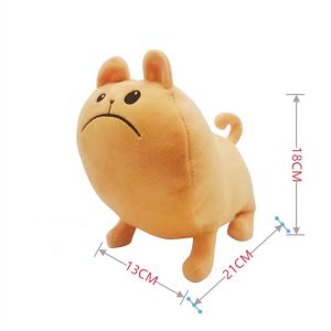18/30cm Noodle Cat and Bun Dog Plush Toys Kawaii Stuffed Animals Noodle Cat Bun Dog Doll Room Decor Toy for Kids Brithday Gifts