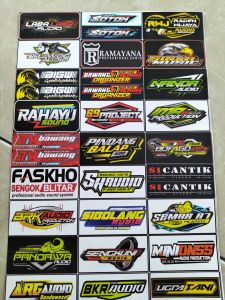 Stiker Sound | Stiker 1 Lembar | Stiker Pack Ukuran 21cmx31cm