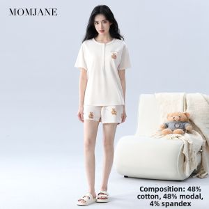Mom Jane | Nursing Sleepwear Set Short-Sleeve Shorts Padded Chest Pads Summer