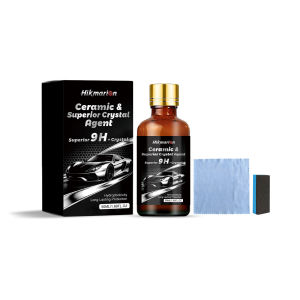 DIY Nano Ceramic Coating Kit for Cars Complete Application Set with Sponge & Towel Super Hydrophobic Paint Protection Sealant
