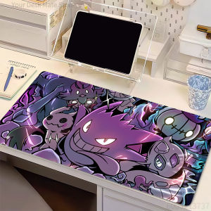 Bandai | Anime Computer Mouse Pad P-Pokemon Gengar Gamer Office Laptop MousePads Gaming Mousepad Soft Desk MausePad Keyboard Mouse Carpet