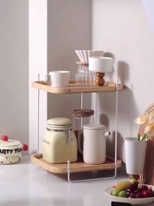 Multi-use Corner Kitchen Shelf