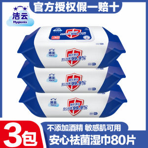 Gentle Disinfecting Wet Wipes Large Pack Family Size Alcohol Free Antibacterial Cleansing Wipes 80 Sheets Portable Non-Woven Fabric