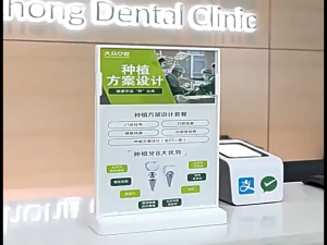 A4 Acrylic Menu Display Stand L-Shaped Restaurant Desktop Display Billboard Price Sign Display Board