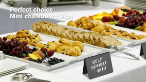 5 ชิ้น กระดานดำ ป้ายราคา  ห่อกระดานดํา กระดานแสดงโต๊ะแต่งงาน ป้ายราคา  ปรับขนาดได้ ลบได้