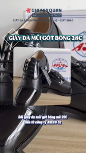Giày Nam Da Bóng Chất Liệu Da Cao Cấp Đế Cao Su Chống Trượt Tốt