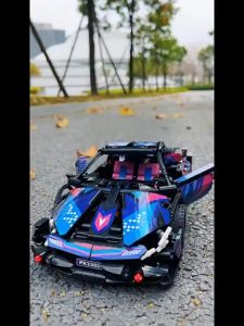 ZHBO Mainan Balok Edukasi Lego Lamborghini 1:18 Pullback Racing Mobil Puzzle Mainan Anak Laki-laki