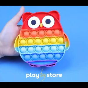 Popper Fidget Toy Rainbow Poppet Its Push Pop Bubble Fidget Toy for Kids and Adult Fidget Popper Stress Relief Toy