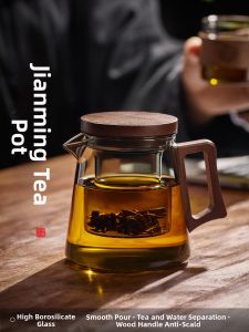 GIANXI | Teapot Water-Separation Heat-Resistant High-Borosilicate Glass