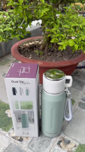 Bình giữ nhiệt Dual Sip 750ml SUNHOUSE KS-TU750DG phù hợp để mang theo nước uống cá nhân cả ngày mà không cồng kềnh