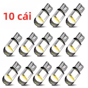10 Bóng Đèn LED T10 W5W Canbus COB Kính 6000k Trắng Đèn Báo Đèn Biển Số Đèn Ô Tô 12V DC 168 194 192