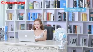 (ลดราคา)พัดลมไร้สาย พับยืด มีแบตในตัว ปรับได้ 360° ตั้งได้ หนีบได้ จัดส่งในไทย