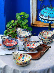 Creative Ceramic Dumpling Plate with Vinegar Dish Steamed Dumplings Divided Plate Snack Dipping Bowl Adult Dinnerware Set