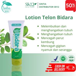 Lotion Daun Bidara Handbody Bayi SR12 Baby Lotion Wangi Tahan Lama Anti Nyamuk 100ml Original Bpom