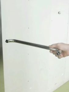 Thickened stainless steel 304 bathroom glass handle/shower handle glass door handle 450mm*200mm*1 black/silver