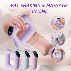 Handheld Electric Fascia Ring Rechargeable Mini Massager With Belt Vibration Fat Burning Shoulder Neck Back Muscle Relax