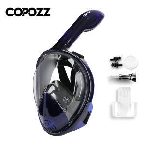 COPOZZ Professional Snorkeling Diving Mask Underwater Scuba Full Face Snorkel Mask Anti Fog Goggles for Adult Swimming Equipment