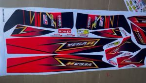 (COD) VEGA R LAMA STICKER STRIPING MOTOR YAMAHA VEGA R LAMA IP.Z-15 STRIPING VARIASI RACING