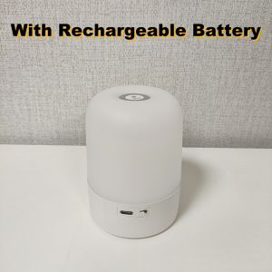 LED Night Light Touch Table Lamp Rechargeable Desk Lamp 3Colors Adjustable Bedside Creative Ambient Light Bar Room Decor Light