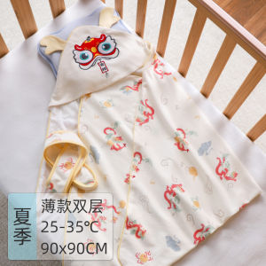 Pure Cotton Baby Wrap Blanket Thickened Version for Spring Summer Autumn Winter Newborn Baby Dragon Baby Supplies Hospital Use