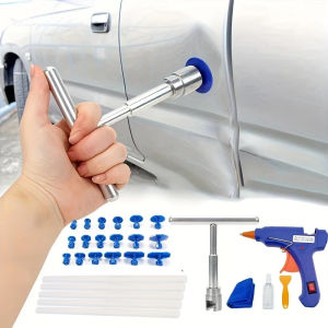 New Car Dent Puller Repair Tools Set Body T-Bar Dent Remover Sheet Metal Multiple Size Suction Cup Puller Kit Auto Accessories