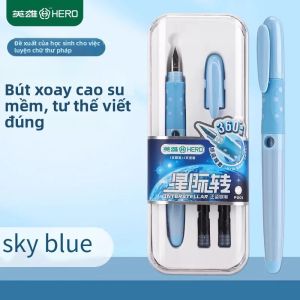 HERO | Bút Máy Xoay HERO P201 Star Với Lỗ Khoan 34mm Hộp Mực Có Thể Thay Thế Thiết Kế Hoạt Hình Có Thể Điều Chỉnh