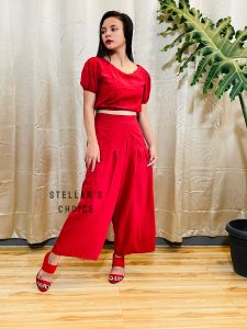 SC26 Wideleg Blouse Set