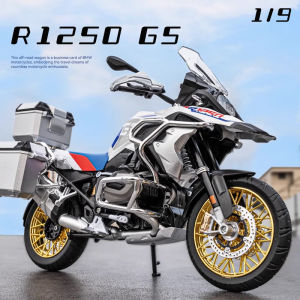 1:9 Scale BMW R1250 GS Alloy Motorcycle Model Diecast Car Light Car Lovers Collection Kids Birthday Gift Metal Boys Toys