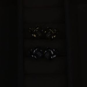 Huitan Eternity Love Earrings Ear Stud Piercing Silver Color/Gold Color Fashion Heart Earrings for Women Chic Wedding Jewelry