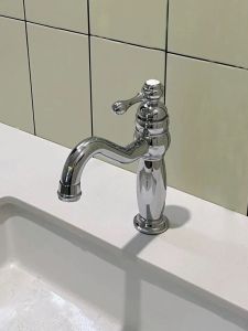 Middle Fat European American and French Style Copper 4 Faucet Cross-Border Hot and Cold Bathroom Face Washing Inter-Platform Basin Bathroom Sanitary Ware