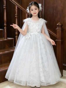 Dinielephant | Beautiful Princess Style Girls Dress White