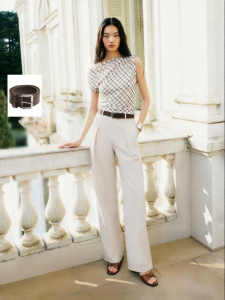 Vero Moda | Summer New Style Trousers with Color Blocking Belt