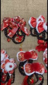 JEPIT RAMBUT IMLEK ANAK PEREMPUAN TERBARU 2025 / AKSESORIS MERAH LUCU KEKINIAN / JEPITAN IMLEK TERBARU 2024