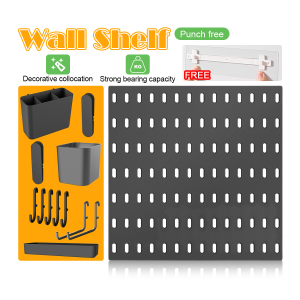 Pegboard Organizer Display Board Wall Display Rack Peg Board Wall Mounted Accessories Hanger Hole Board Wall Organizer 洞洞板