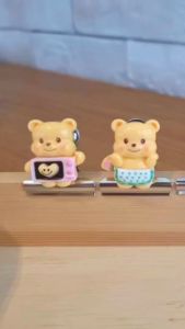 ตัวหนีบเข็มขัดนักเรียน🎀[สินค้าพร้อมส่ง!!]  ตัวหนีบเข็มขัด หมีเนย น่ารัก (belt clip)