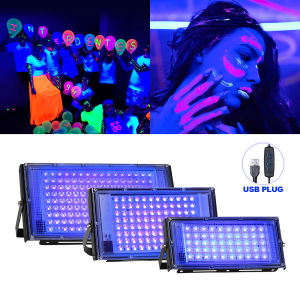 LED UV Lamp Flood Light 395nm 400nm USB 5V Ultraviolet Stage Lamp 50W 100W 200W LED Stage Blacklight Waterproof Disco Party