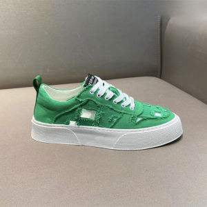 Mens Canvas Shoes Fashionable Breathable Casual Sneakers Comfortable All-Match Soft Bottom White Shoes Summer Season