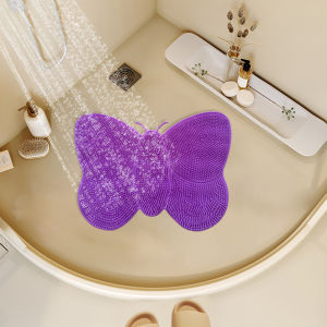 พื้นอาบน้ำกันลื่นแบบดูดซับน้ำสำหรับผู้ที่ไม่ชอบทำบ้าน เช็ดหลังบอบอุ่น สีสันสดใส เหมาะสำหรับการใช้งานในห้องน้ำ