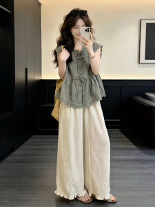 ZHENMANZI | Bộ Đồ Mới Phong Cách Trung Quốc Cho Mùa Hè