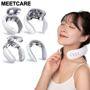 Electric Smart Neck Back Pulse Massager TENS Rechargeable Hot Compression Massage Cervical Vertebra Relax Pain Kneading Therapy