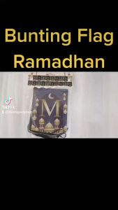 Bunting Flag MARHABAN YA RAMADHAN & Banner Lebaran Idul Fitri