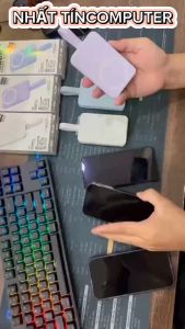 Pin dự phòng không dây magsafe PHANTOM P21W dung lượng 10000mAh tích hợp cáp sạc - hỗ trợ wireless 15W / QC 22.5 / PD 20W (3 màu tuỳ chọn) Nhất Tín Computer