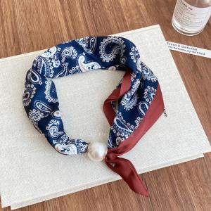 Neck Warmer Clavicle Chain Accessory Magnetic Clasp Lazy Scarf Women Pendant French Pearl Necklace