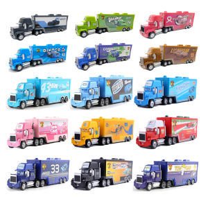 Takara Tomy | Truck Lightning McQueen Mack Uncle Black Storm Jackson Cruz Container Truck Metal Diecast Model Toys Cars Child Christmas Gifts