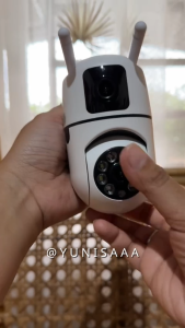 V380 PRO Dual Lens CCTV Camera Connect Cellphone With 2 Way Audio And Speaker Wireless WiFi IP Security Cameras 2MP HD Full Color Night Vision 360 panoramic Motion Detection Surveillance Camera