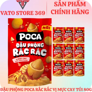 Đậu phộng POCA rắc rắc vị mực cay gói 70g
