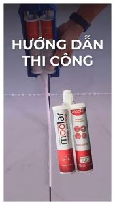 Keo chà ron Epoxy 2 thành phần MOOLAR hàng đầu Thái lan - Keo chà ron chống thấm cao cấp 400ML
