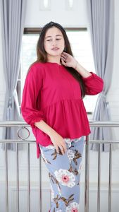 GALERI Oneset Kombinasi Set babydoll terbaru Setelan Jumbo Homie Classy bahan rayon