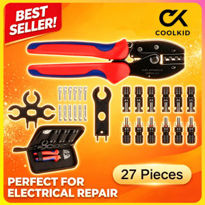 27PCS LY-2546B MC4 Solar Crimping Tool Kit PV Connector Crimper for Solar Panel Wiring Farm Home Use